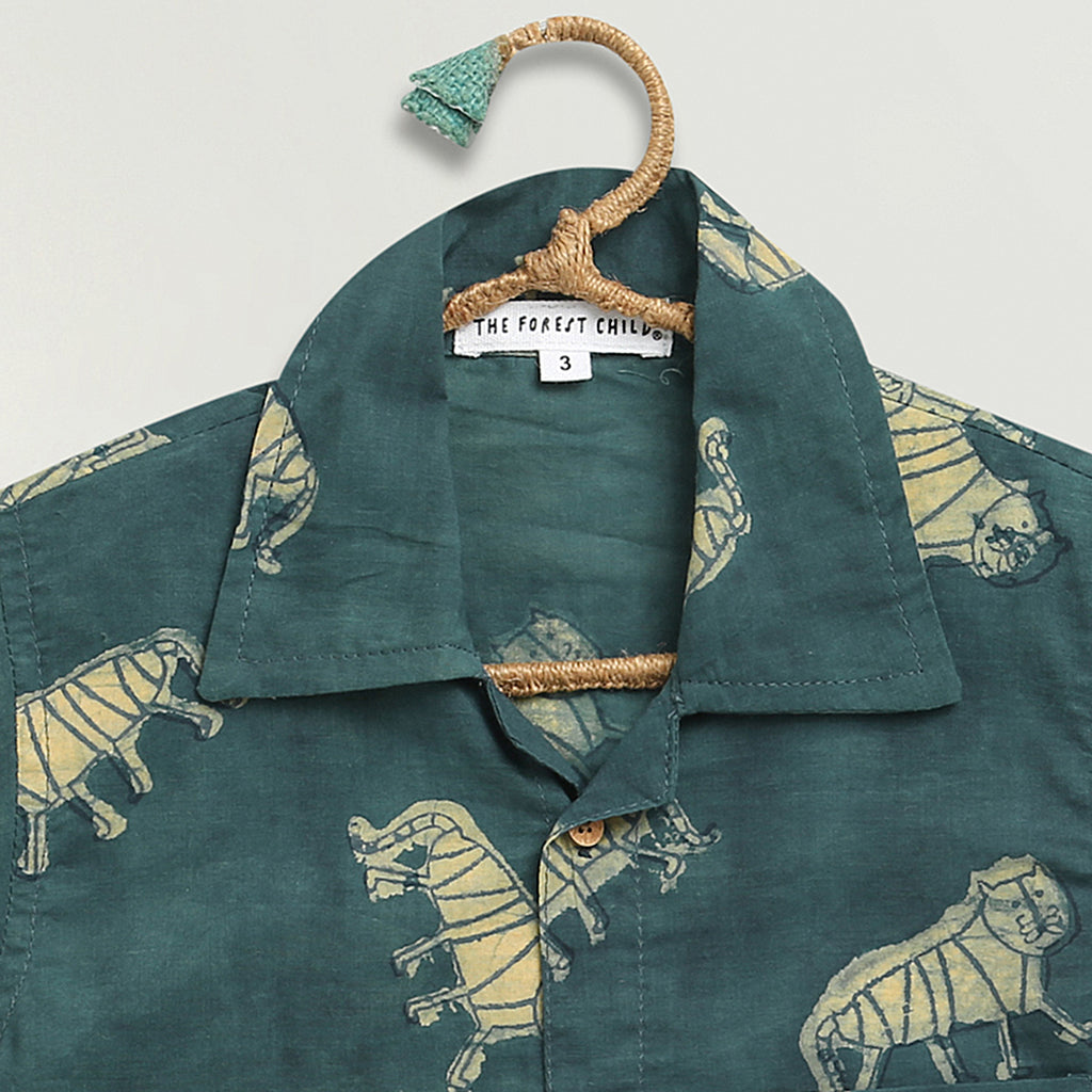‘An Ambush of Tigers’ Naturally Dyed Shirt