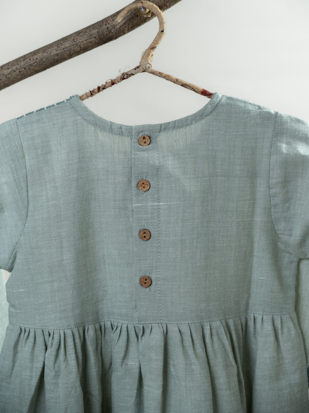 Handloom- Green Stripe Dress