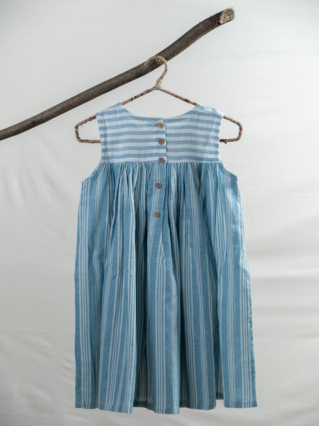 Handloom- Blue Flared Dress