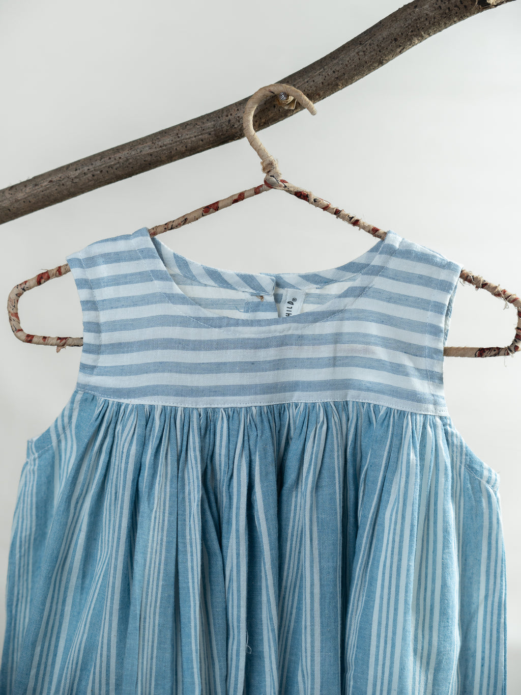 Handloom- Blue Flared Dress