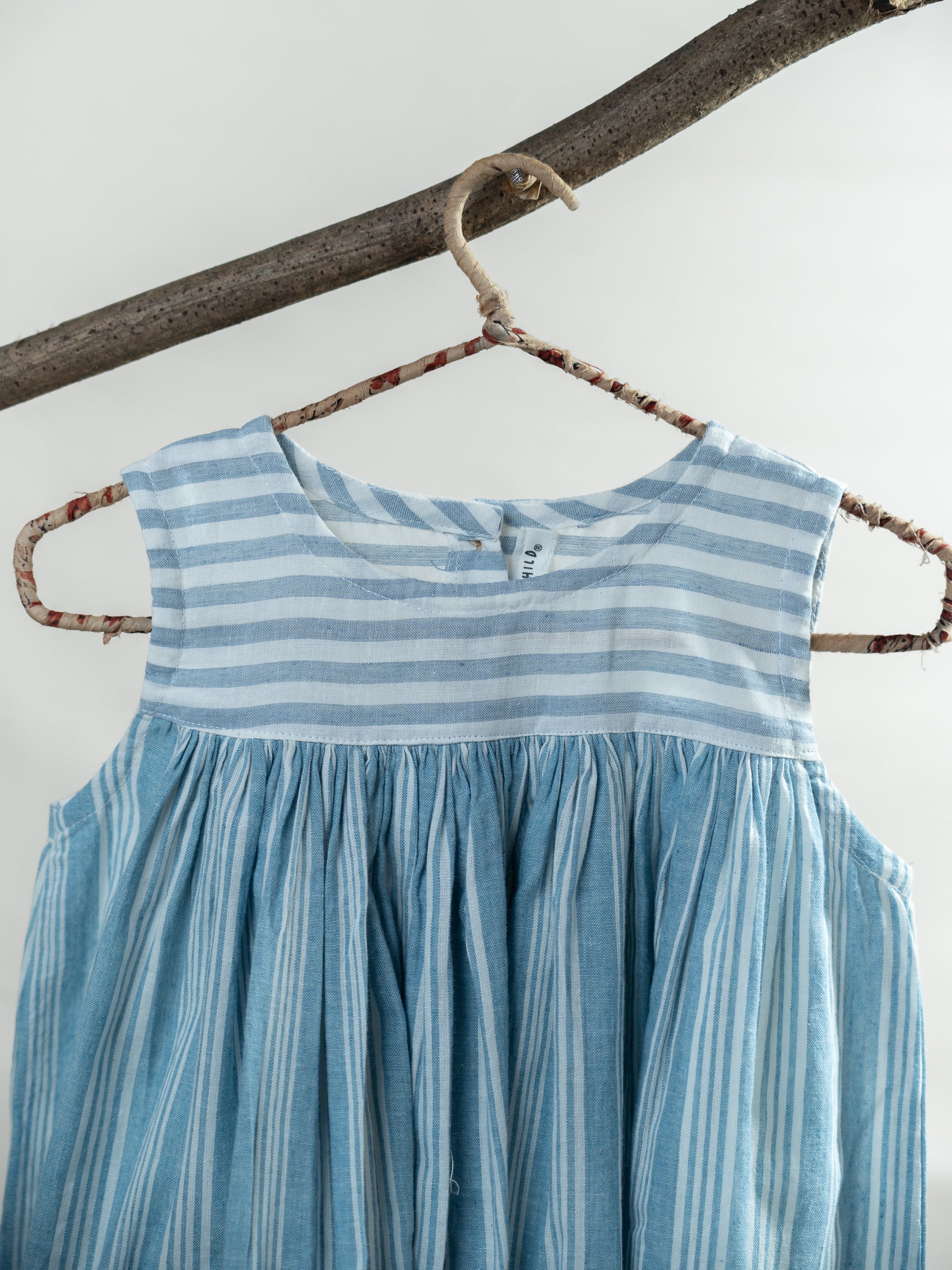 Handloom- Blue Flared Dress