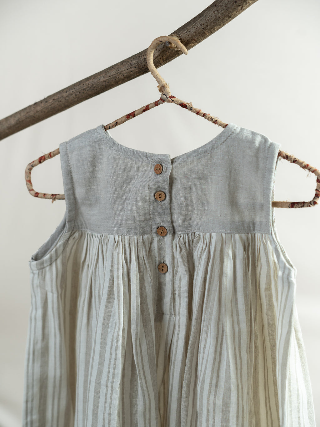 Handloom- Beige Flared Dress