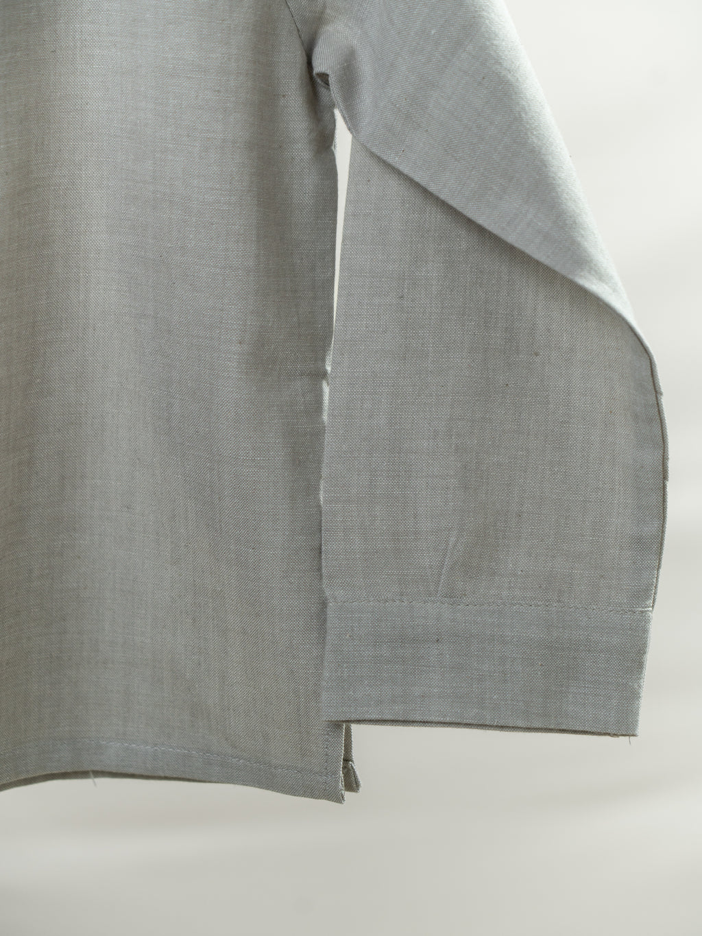 Handloom- Beige Striped Half and Half Kurta