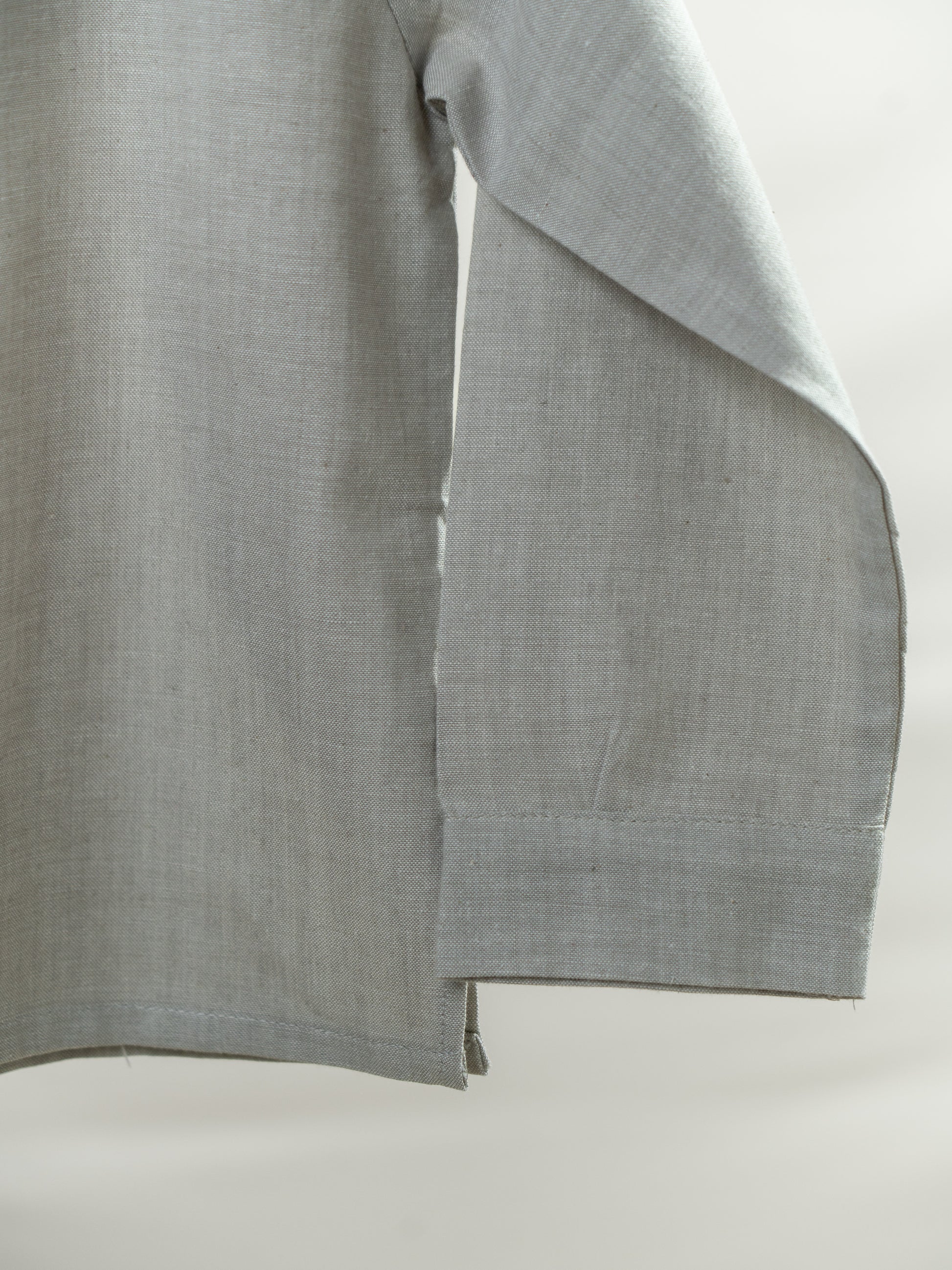 Handloom- Beige Striped Half and Half Kurta