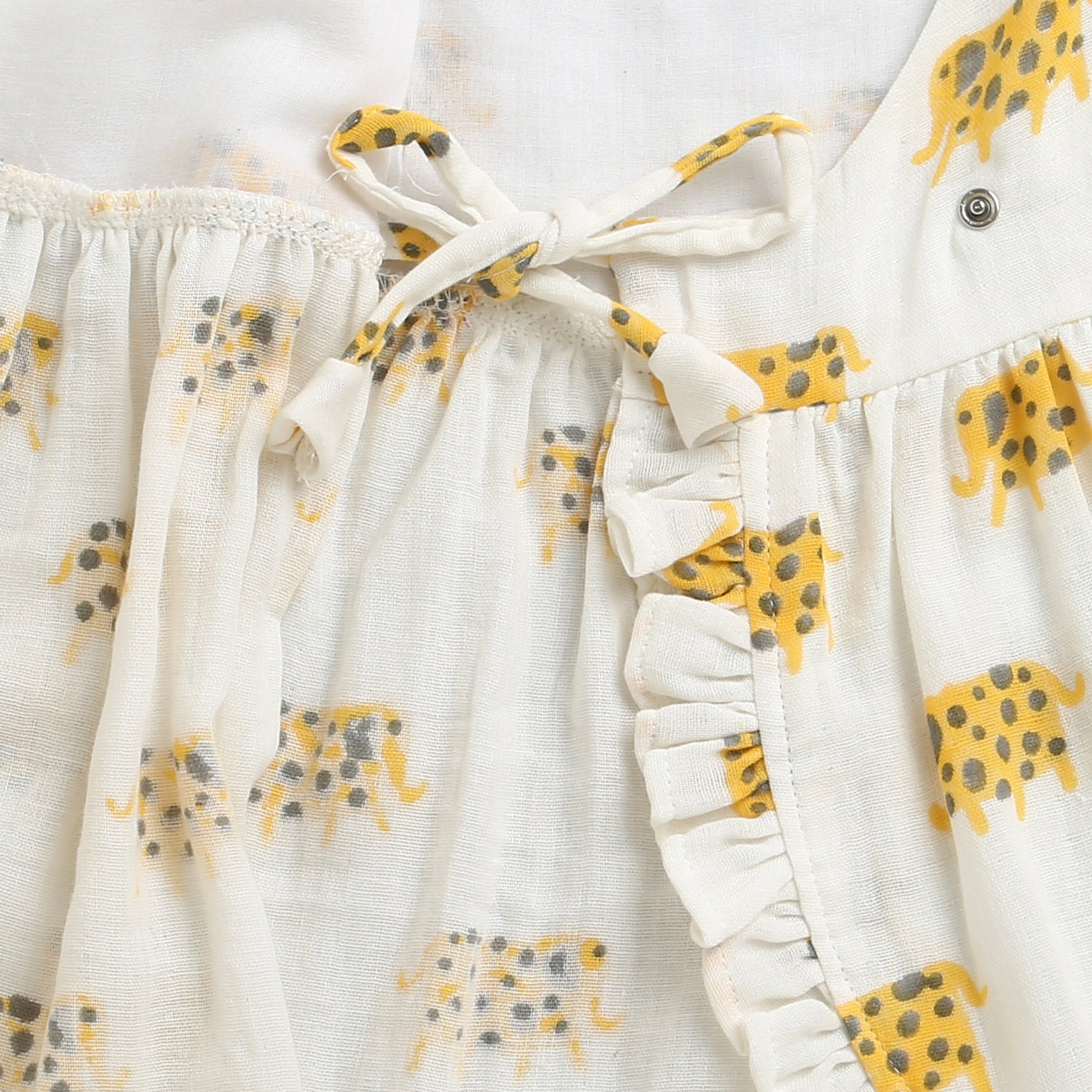 'A Parade of Elephants' - Infant Sleeveless Dress