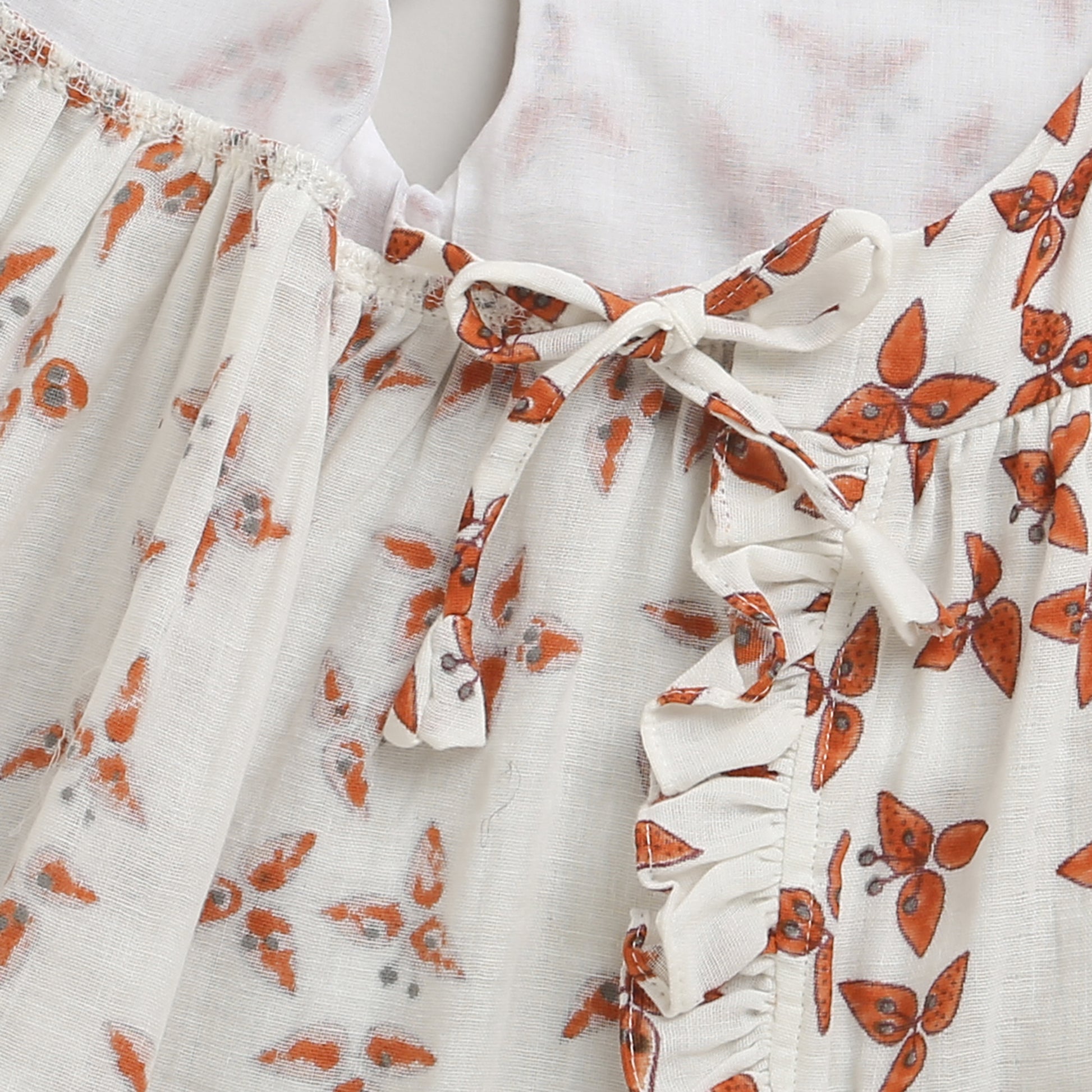 ' A Cluster of Bougainvillea"- Infant Sleeveless Dress