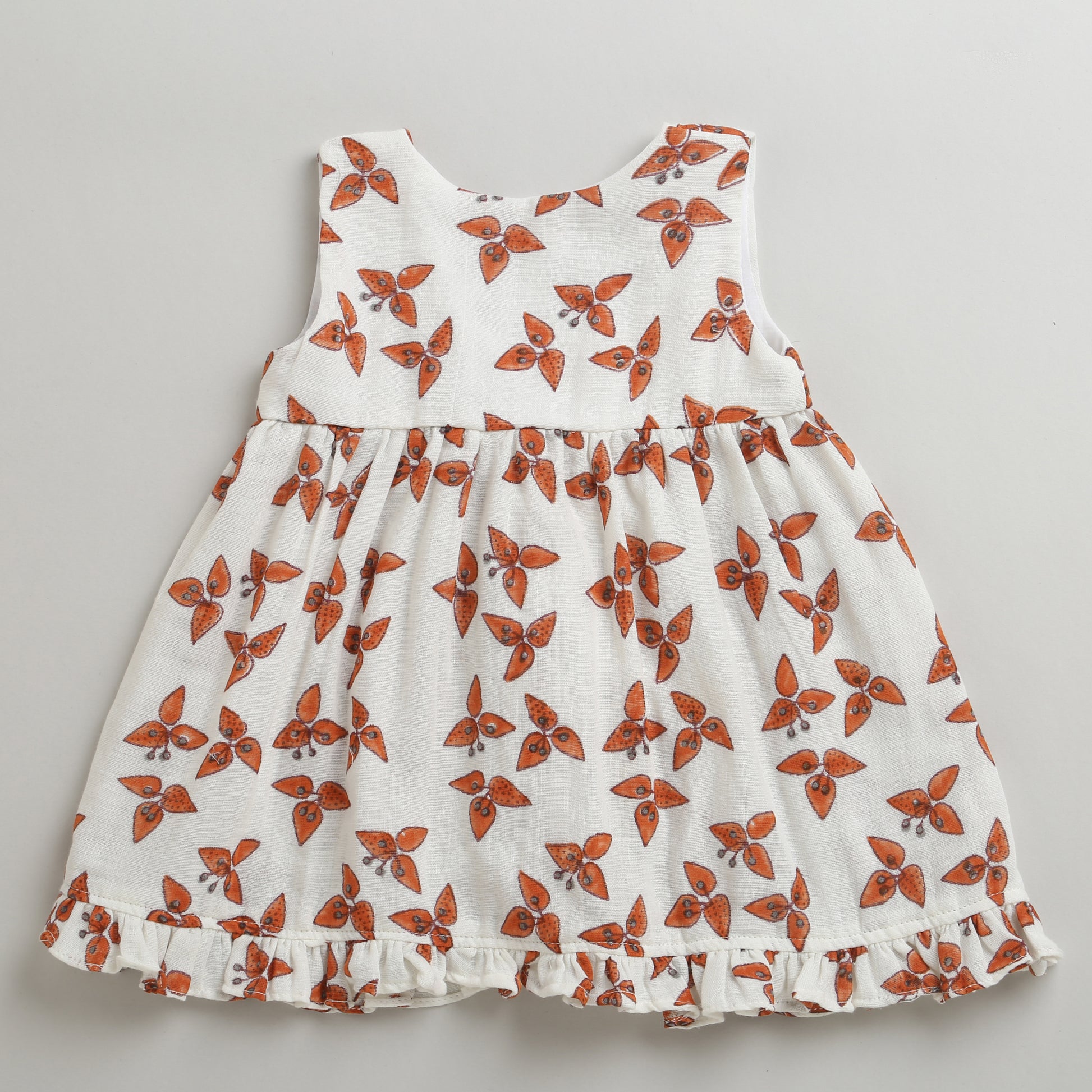 ' A Cluster of Bougainvillea"- Infant Sleeveless Dress