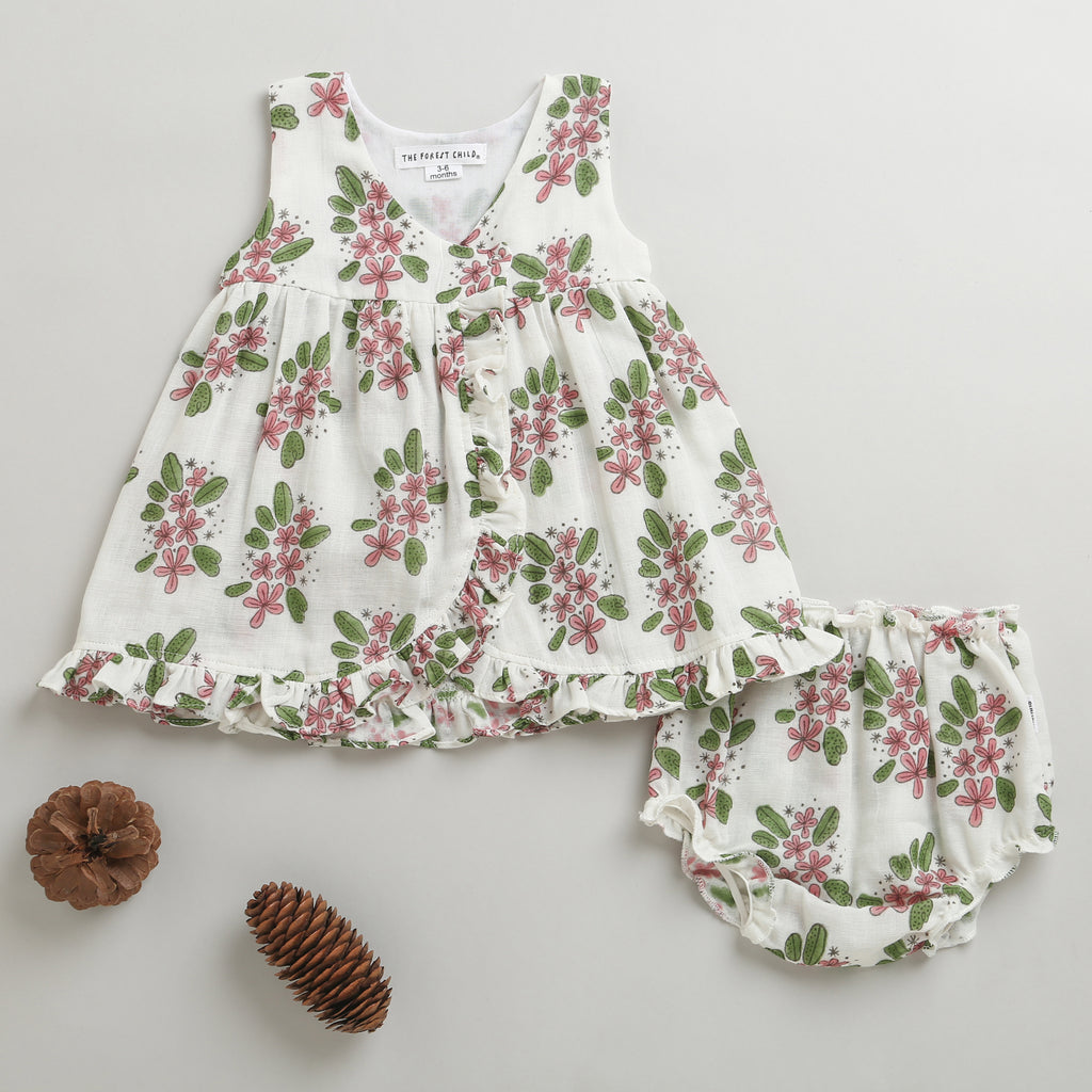 A Bunch of Frangipani - Infant Sleeveless Dress
