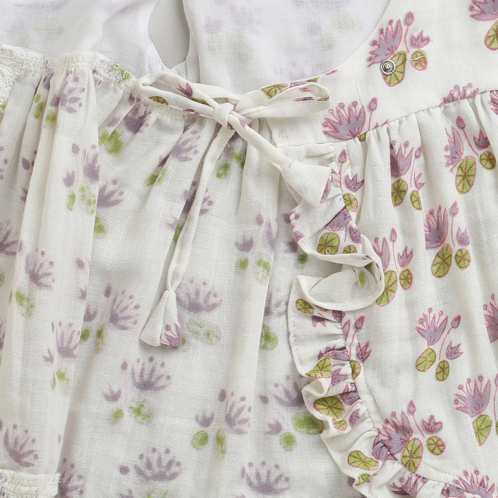 A Pond of Lotus- Infant Sleeveless Dress