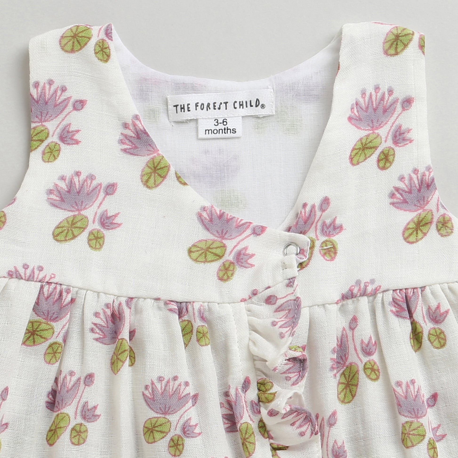 A Pond of Lotus- Infant Sleeveless Dress