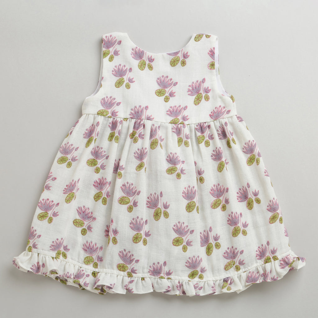 A Pond of Lotus- Infant Sleeveless Dress