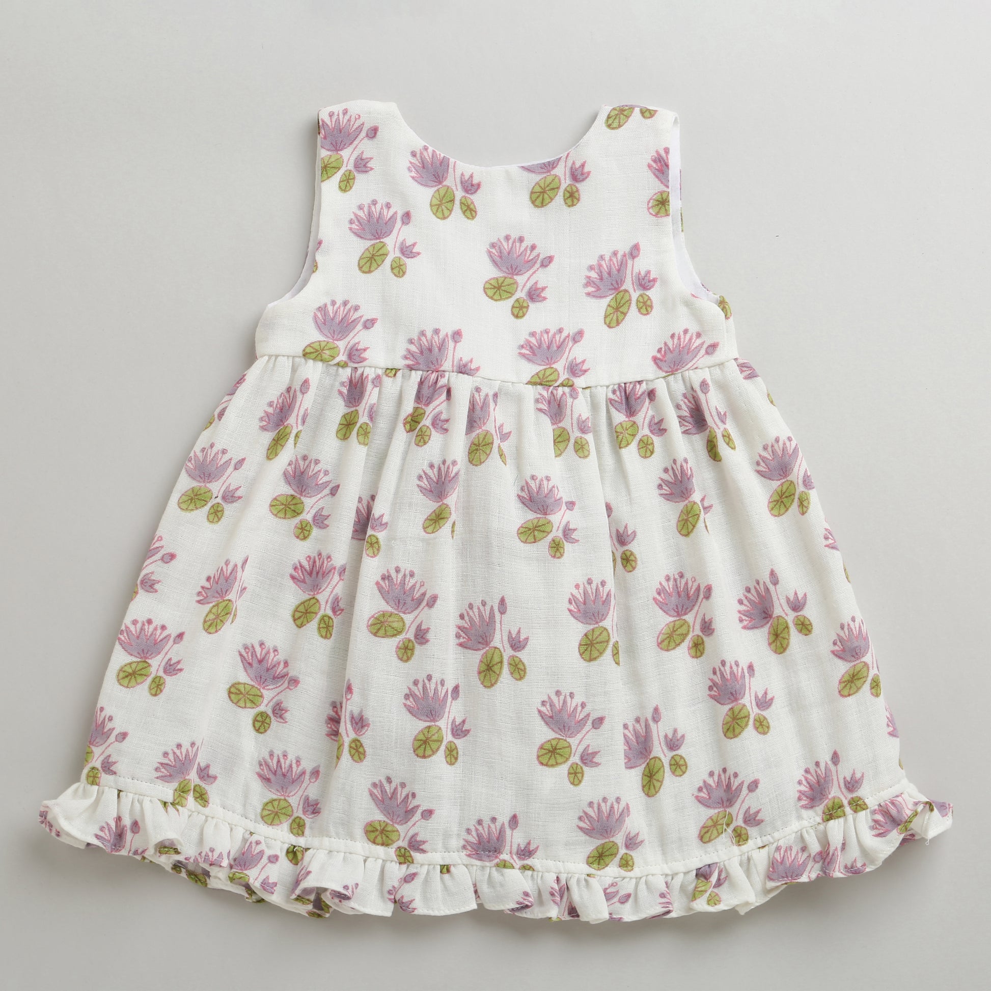 A Pond of Lotus- Infant Sleeveless Dress