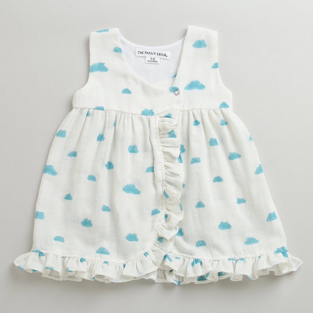 A Billow of Clouds- Infant Sleeveless Dress