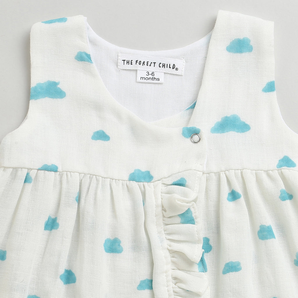 A Billow of Clouds- Infant Sleeveless Dress