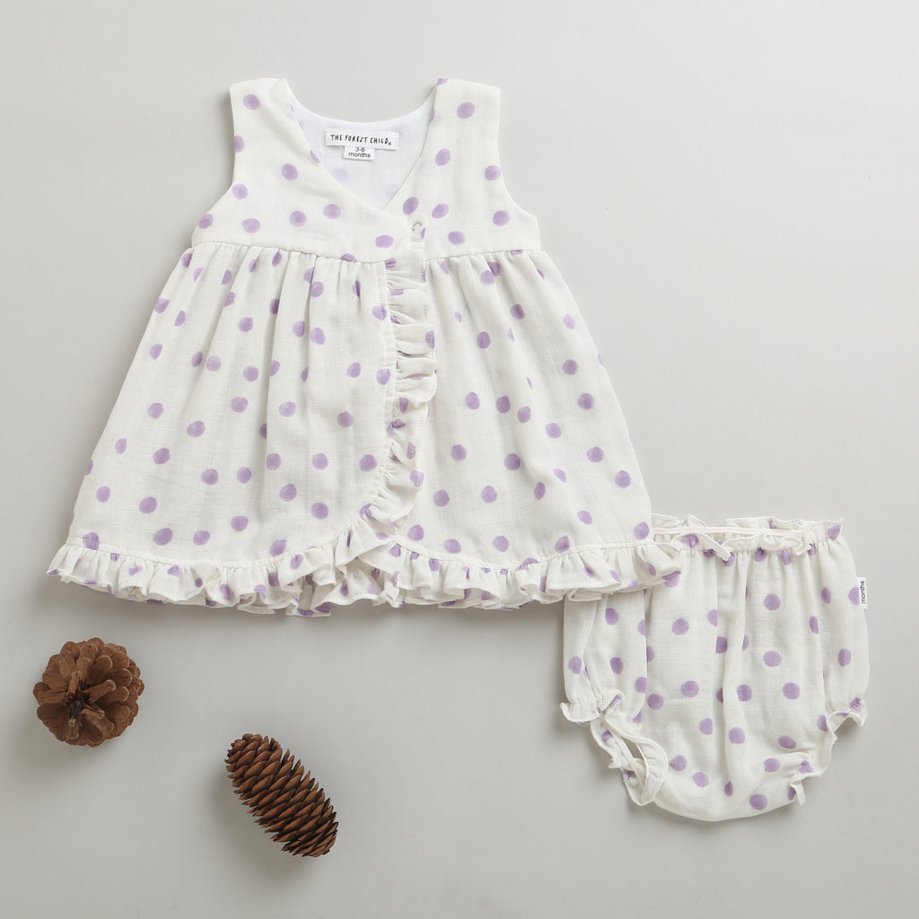 Polka Dot- Infant Sleeveless Dress