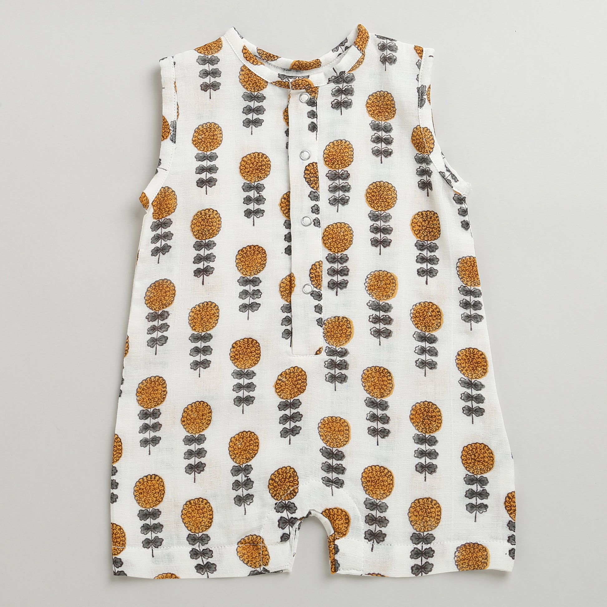 'A Garden of Marigold'- Infant Romper