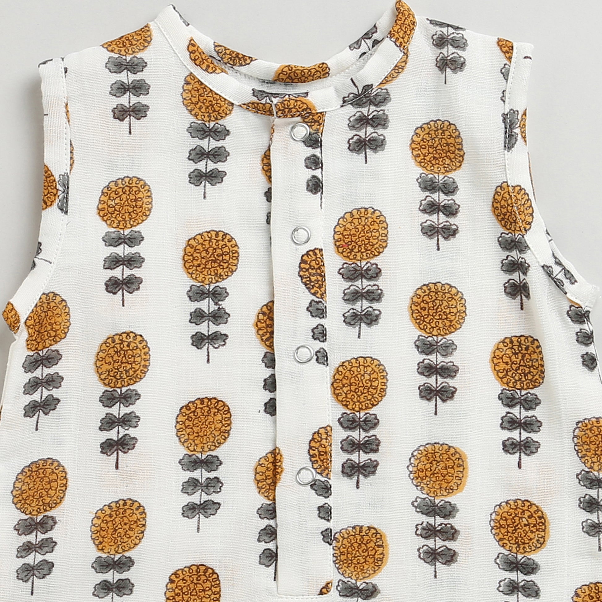 'A Garden of Marigold'- Infant Romper