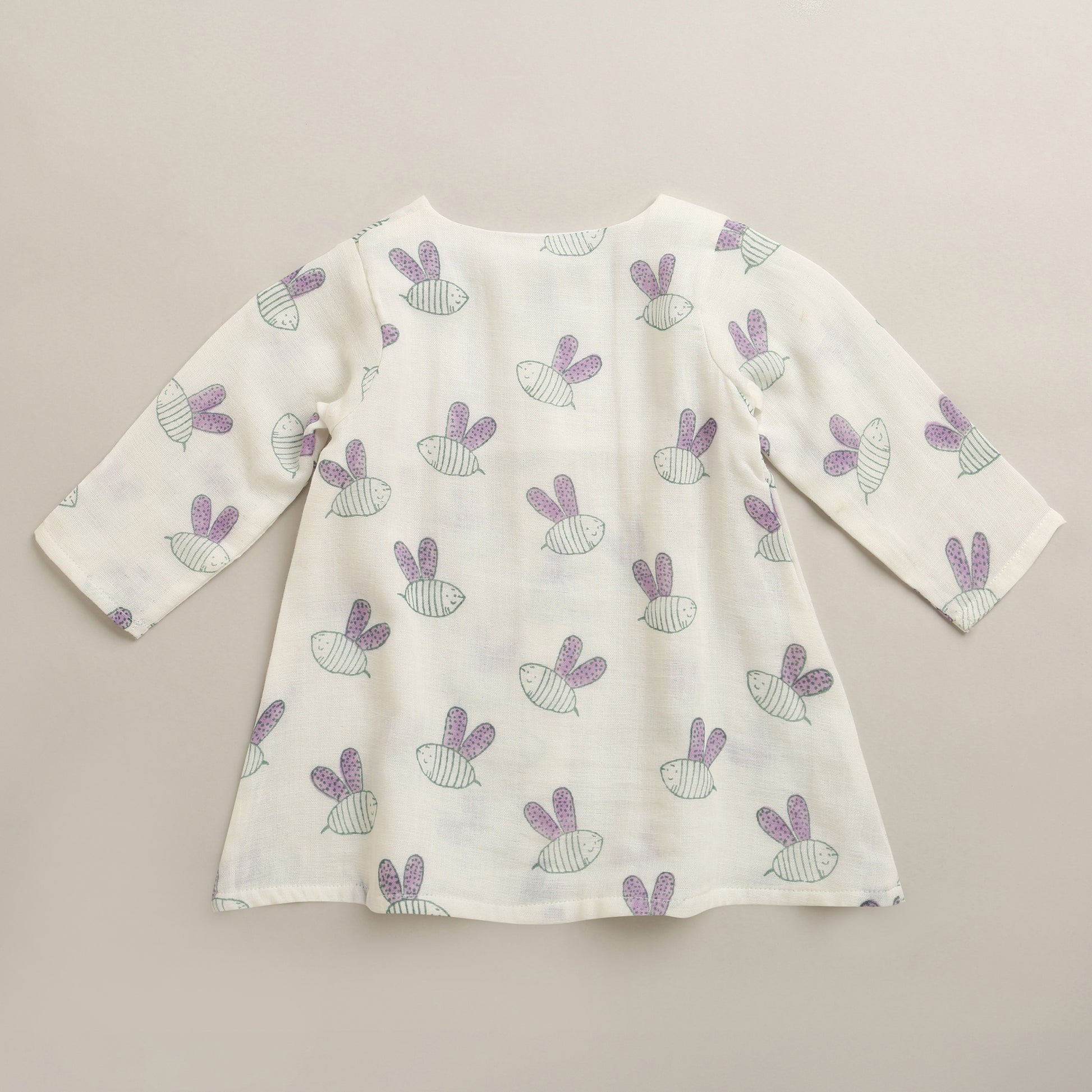 'A Swarm of Bees'- Infant Sleeved Dress