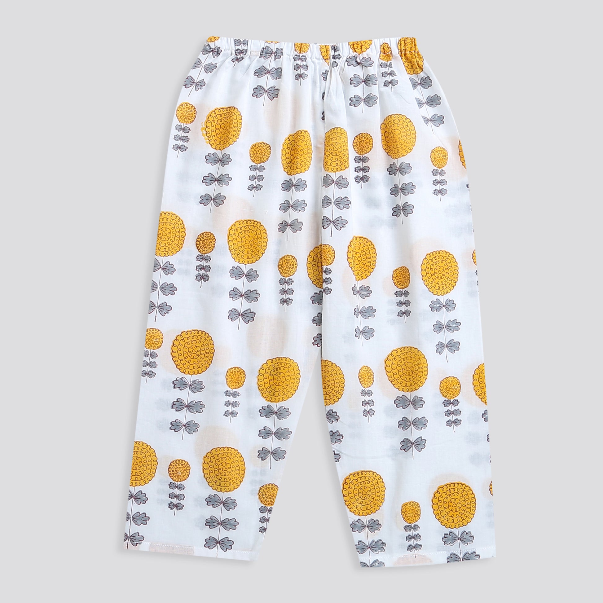 'A Garden of Marigold'  Kurta Pyjama Set