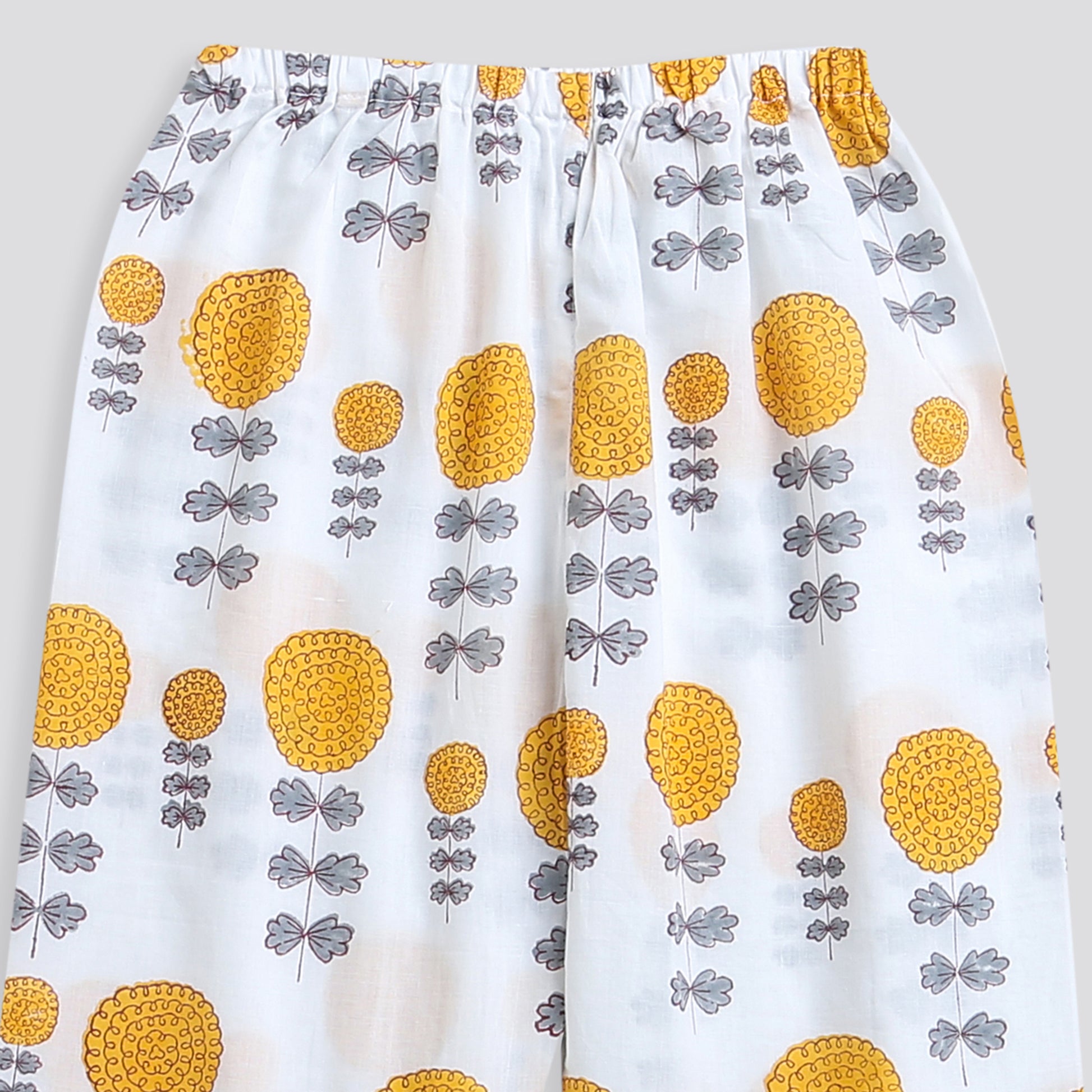 'A Garden of Marigold'  Kurta Pyjama Set