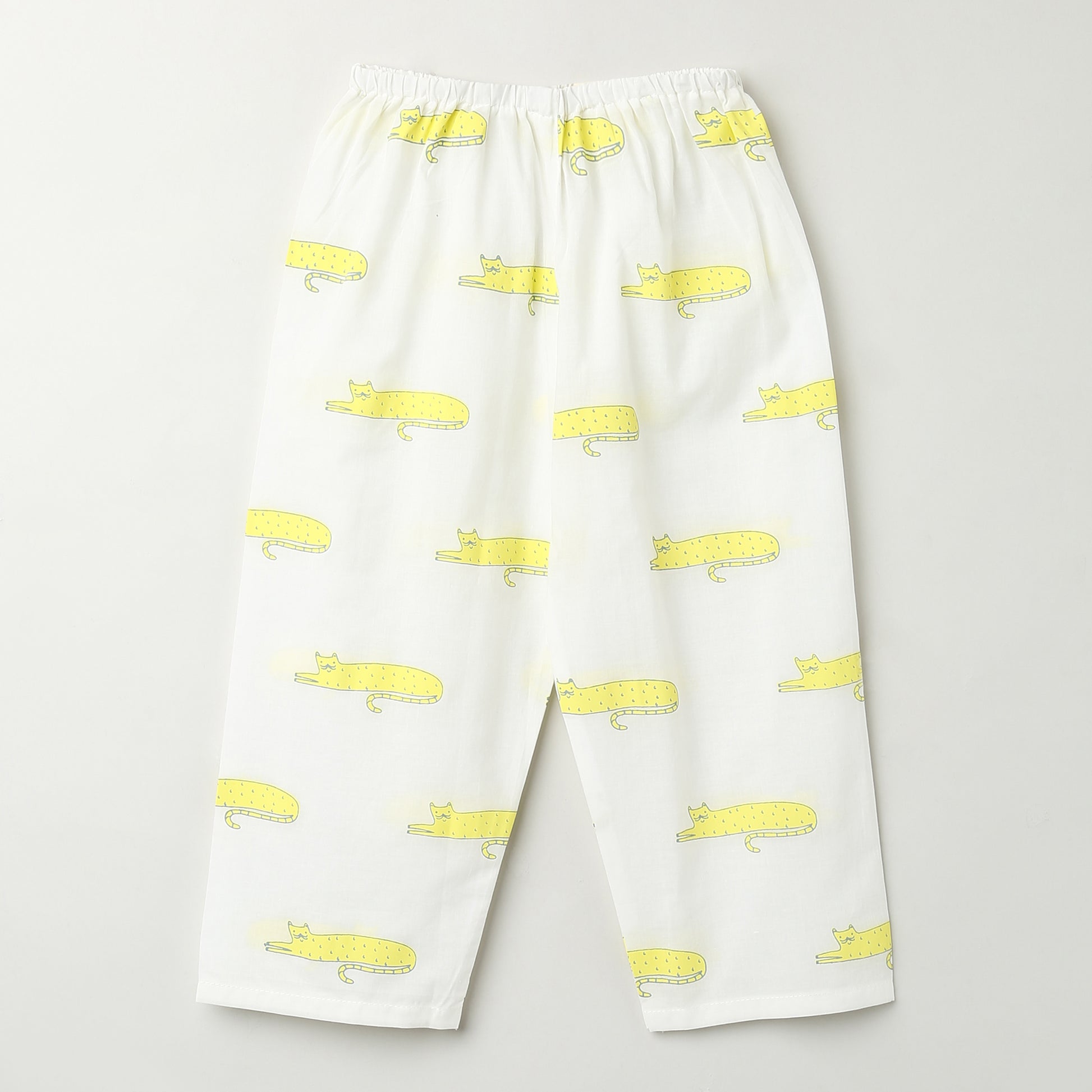 'A Clowder of Cats' Kurta Pyjama Set