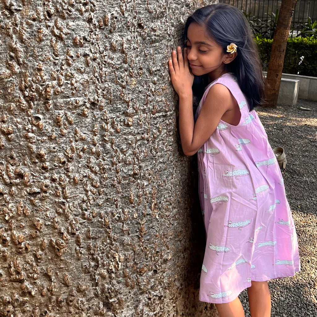 'A Clowder of Cats'  - Flared Dress