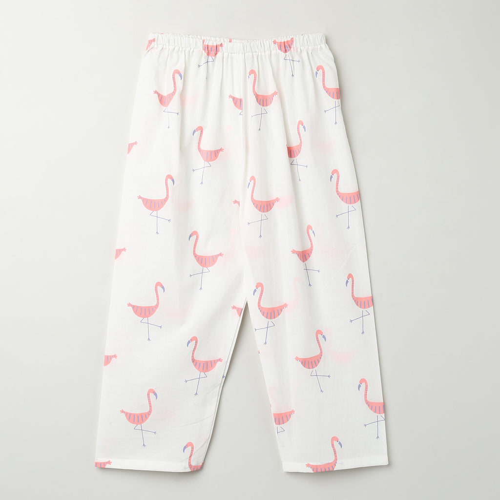 'A Flamboyance of Flamingos' Kurta Pyjama Set