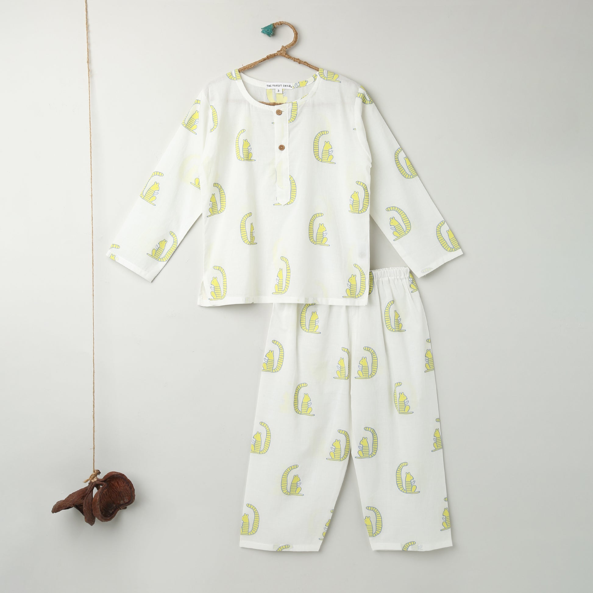 'A Scurry of Squirrels'  Kurta Pyjama Set