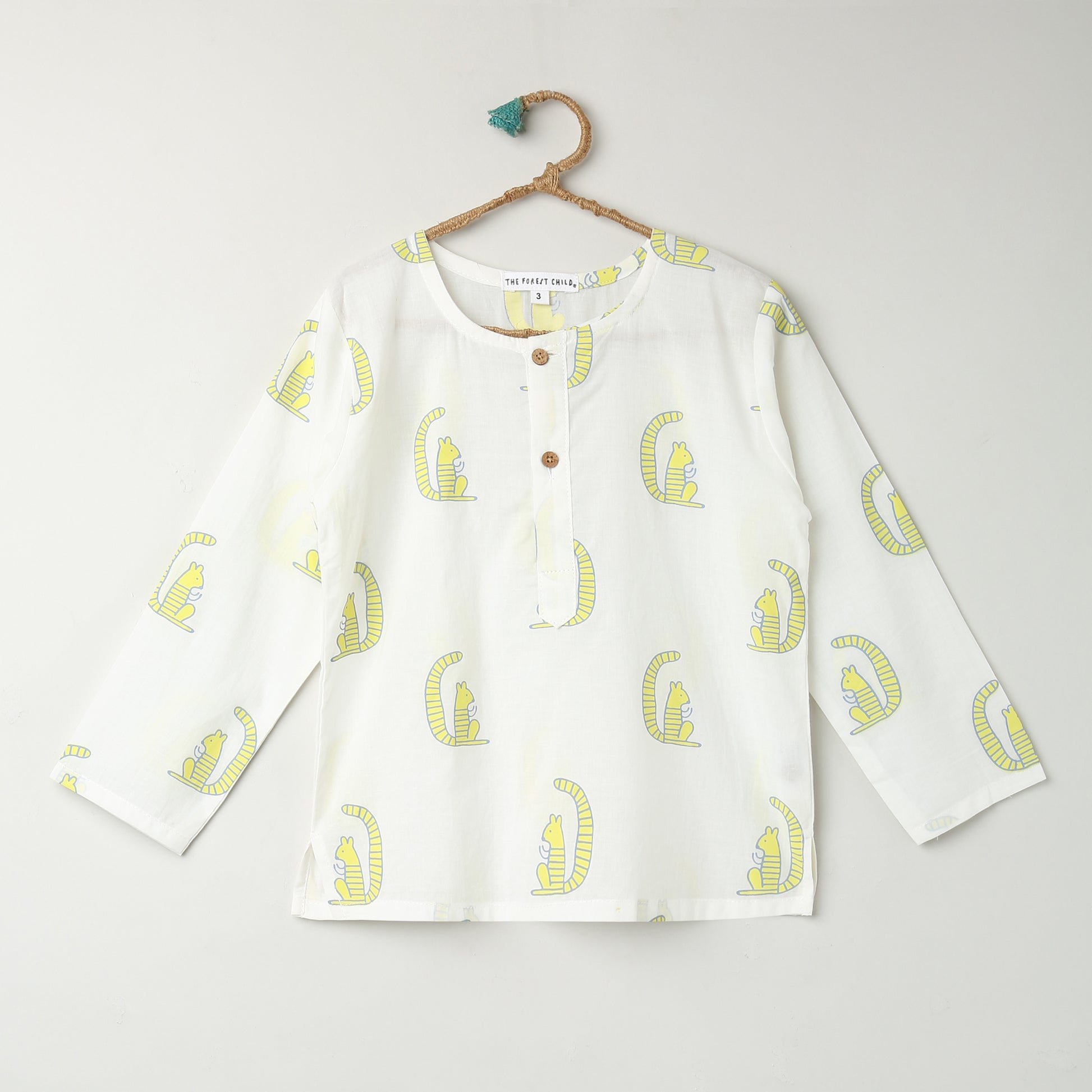 'A Scurry of Squirrels'  Kurta Pyjama Set