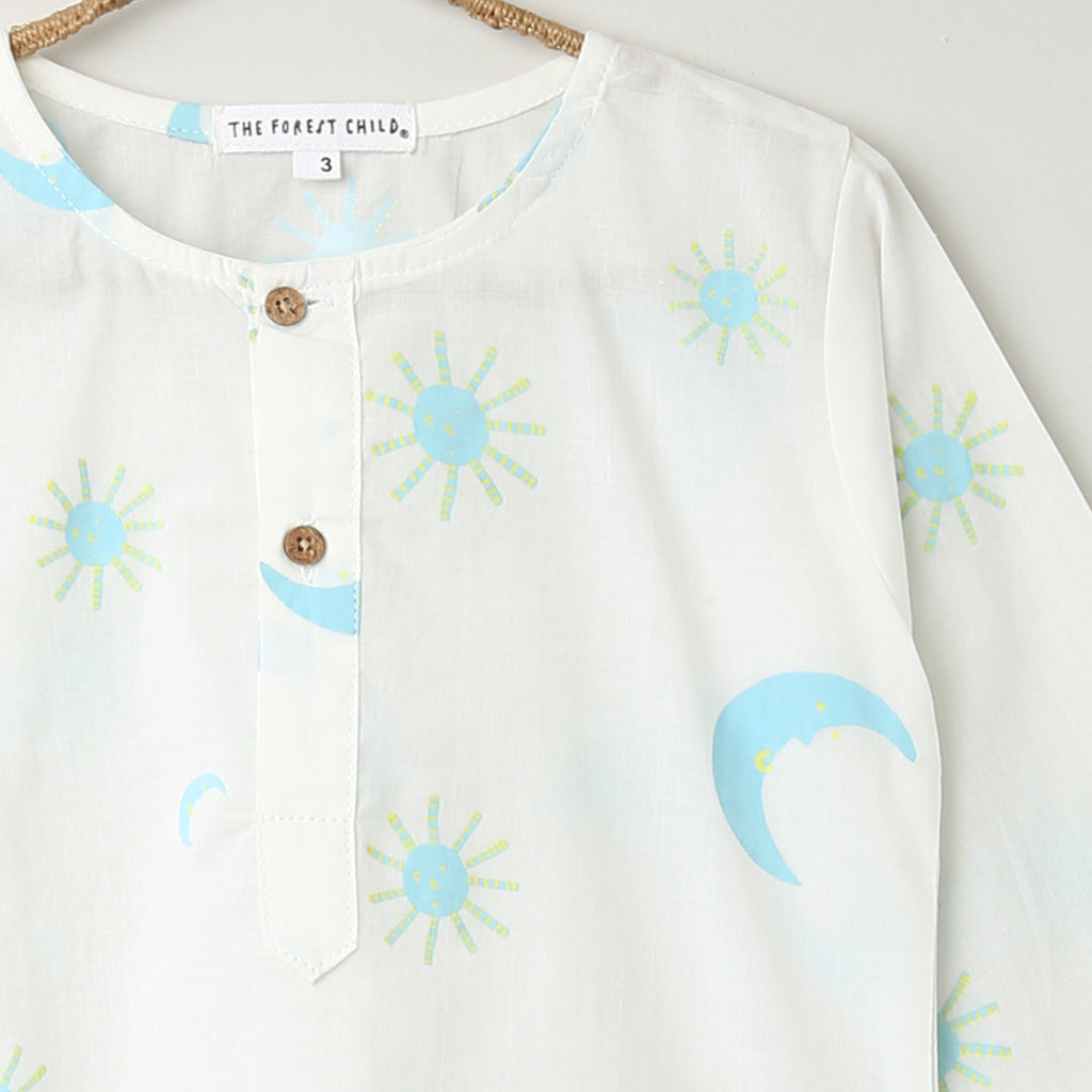 'Sun and Moon' Kurta Pyjama Set