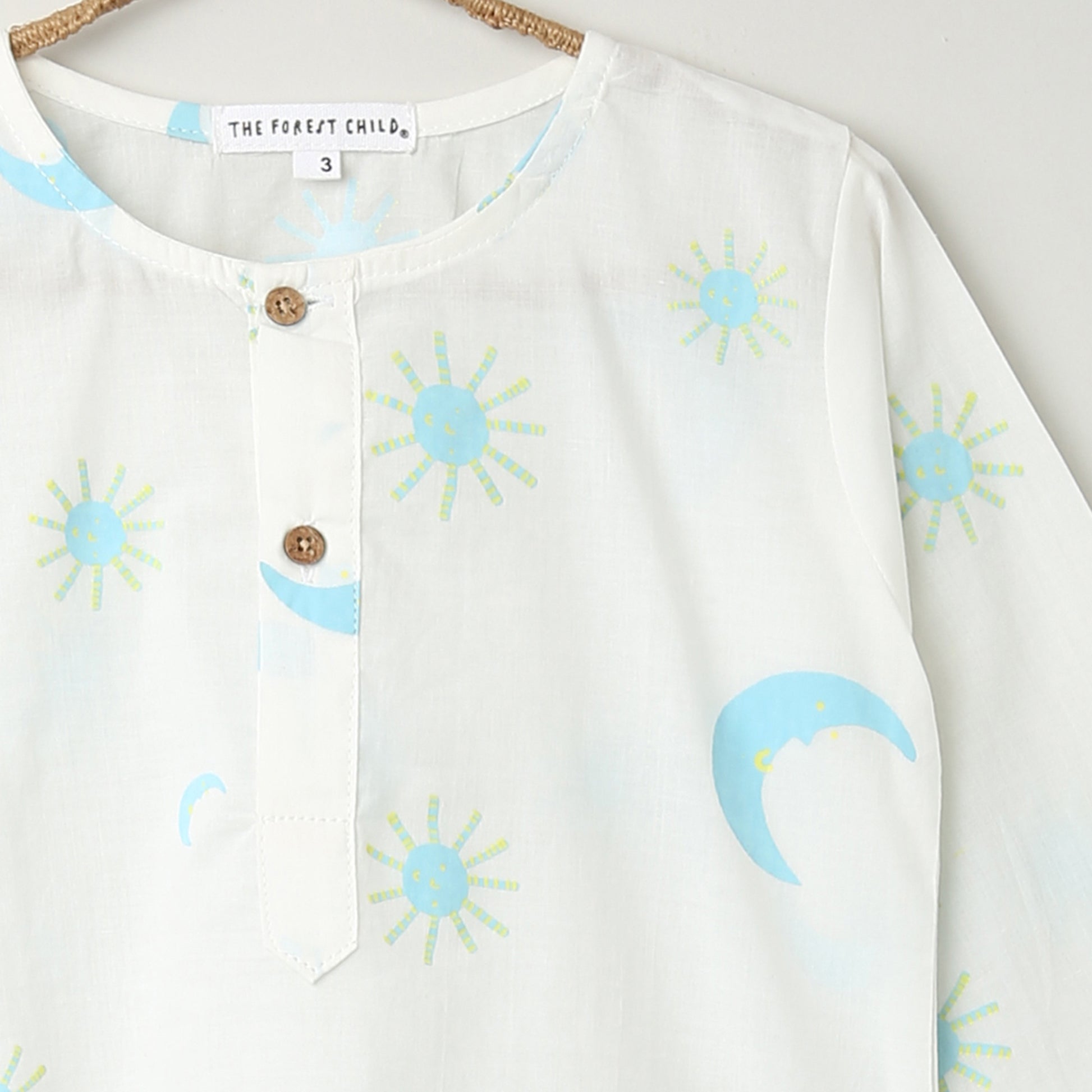 'Sun and Moon' Kurta Pyjama Set