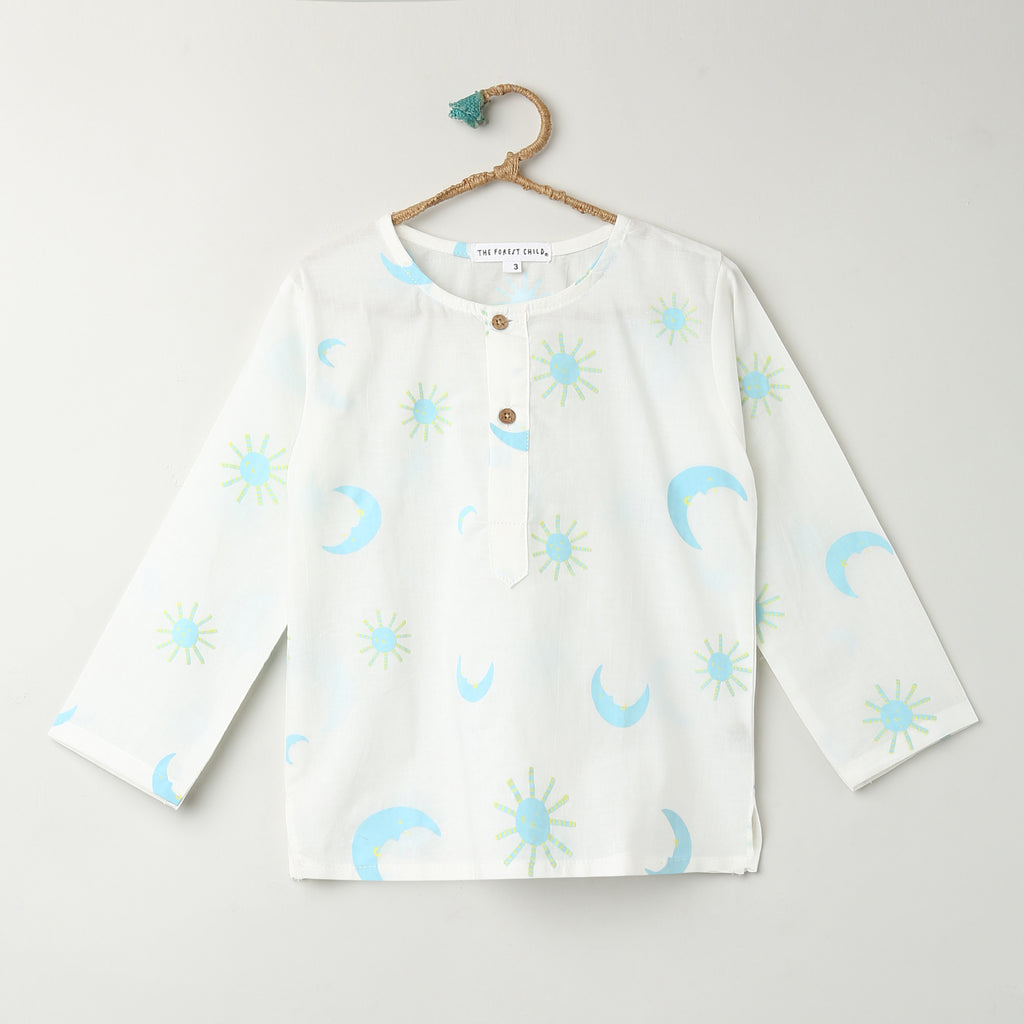 'Sun and Moon' Kurta Pyjama Set