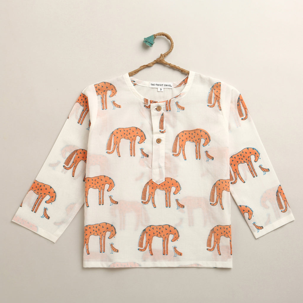 ‘ A Herd of Horses’ Kurta Pyjama Set