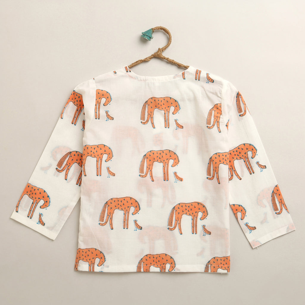 ‘ A Herd of Horses’ Kurta Pyjama Set