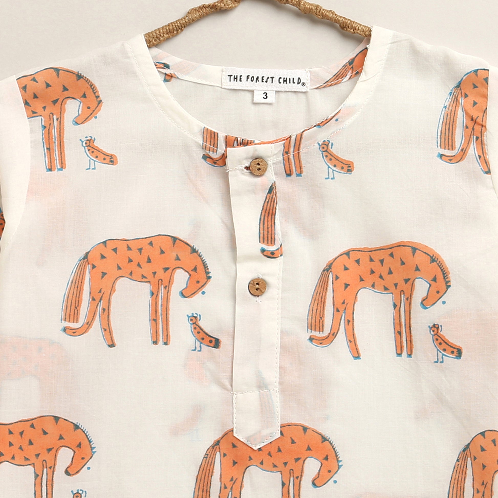 ‘ A Herd of Horses’ Kurta Pyjama Set