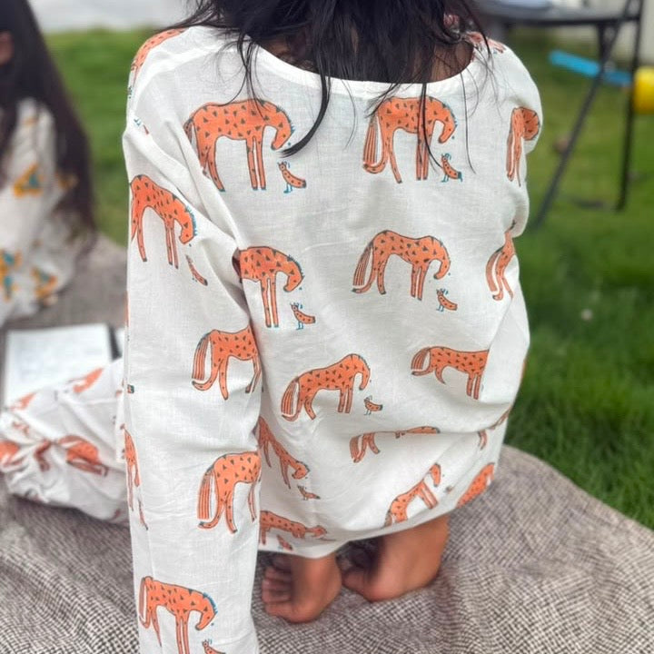‘ A Herd of Horses’ Kurta Pyjama Set