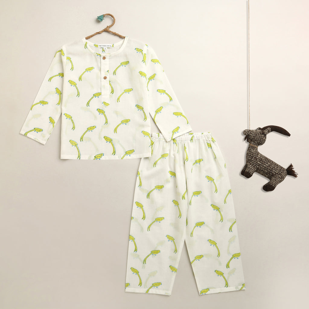 ‘ A Miscief of Magpies’ Kurta Pyjama Set