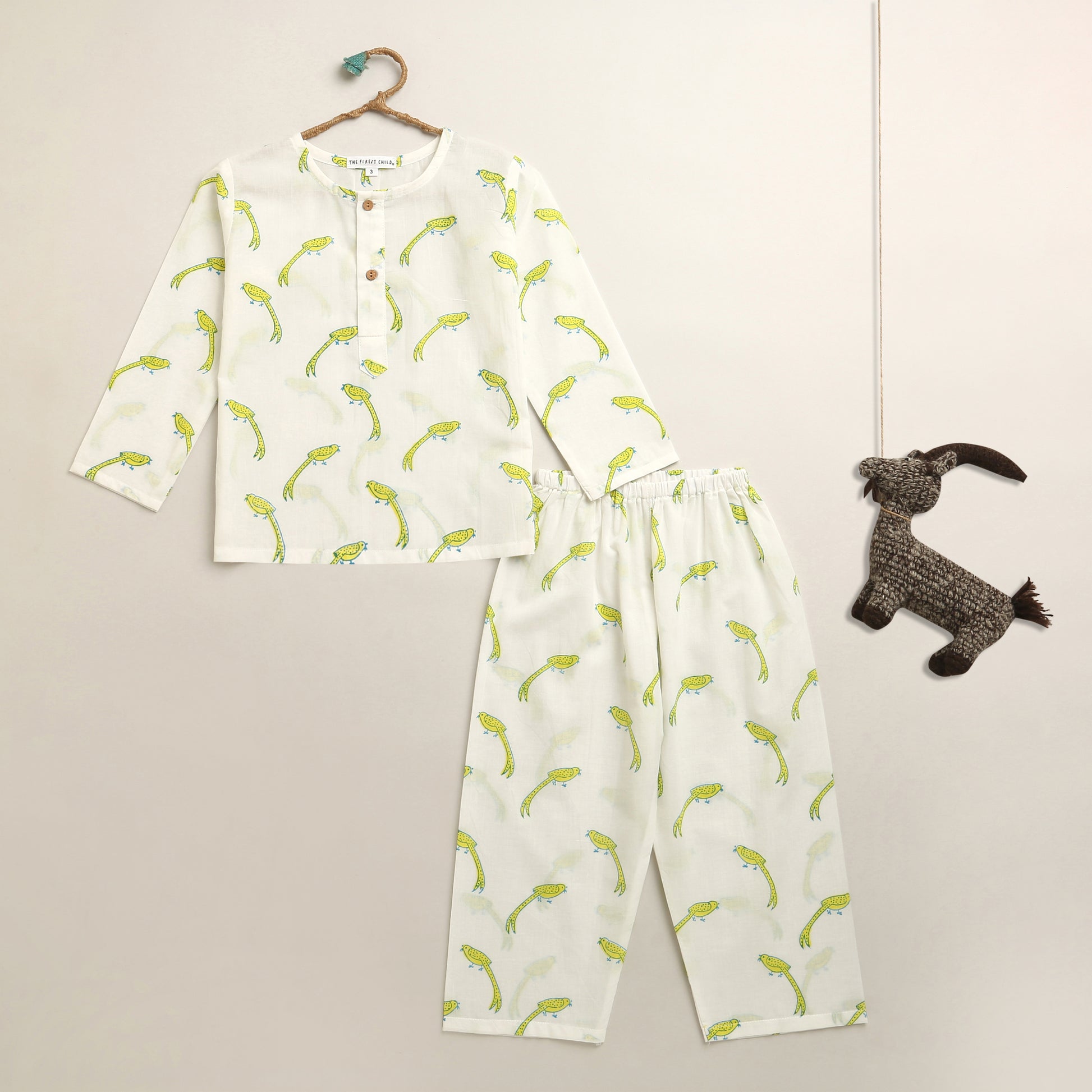 ‘ A Miscief of Magpies’ Kurta Pyjama Set