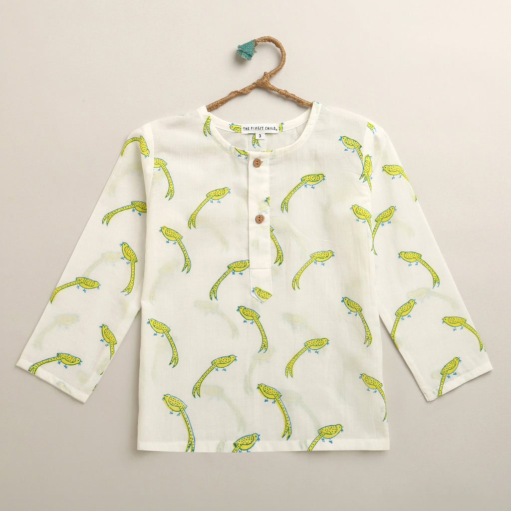 ‘ A Miscief of Magpies’ Kurta Pyjama Set