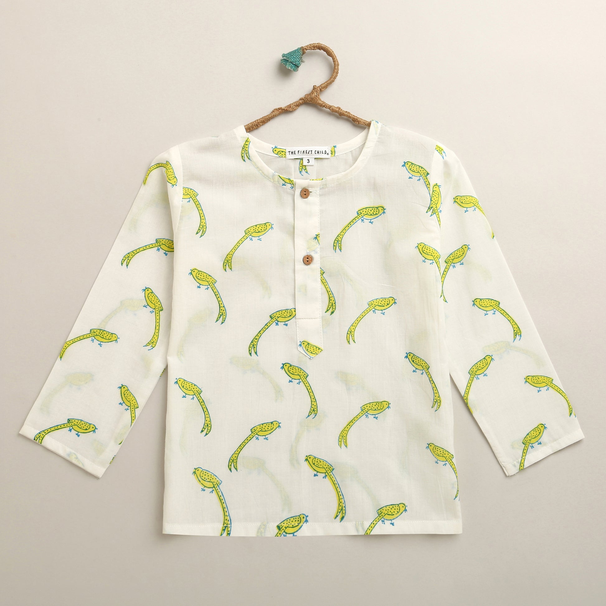 ‘ A Miscief of Magpies’ Kurta Pyjama Set