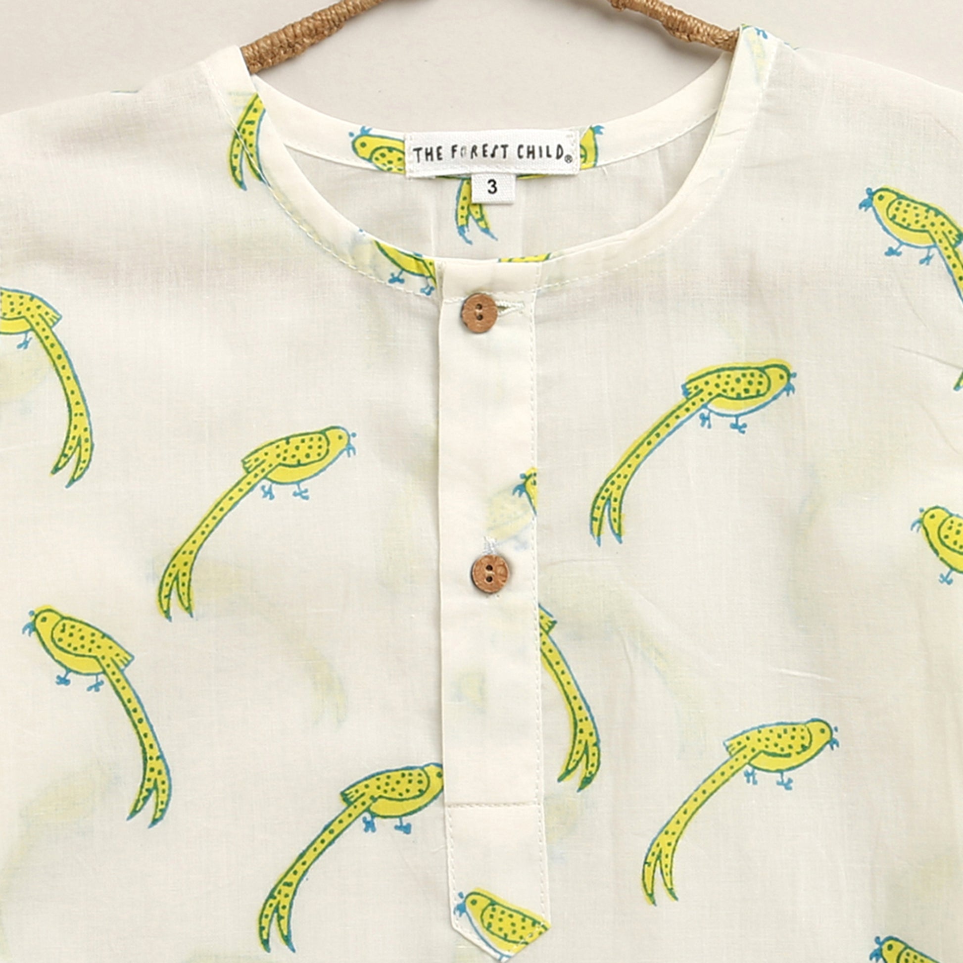 ‘ A Miscief of Magpies’ Kurta Pyjama Set