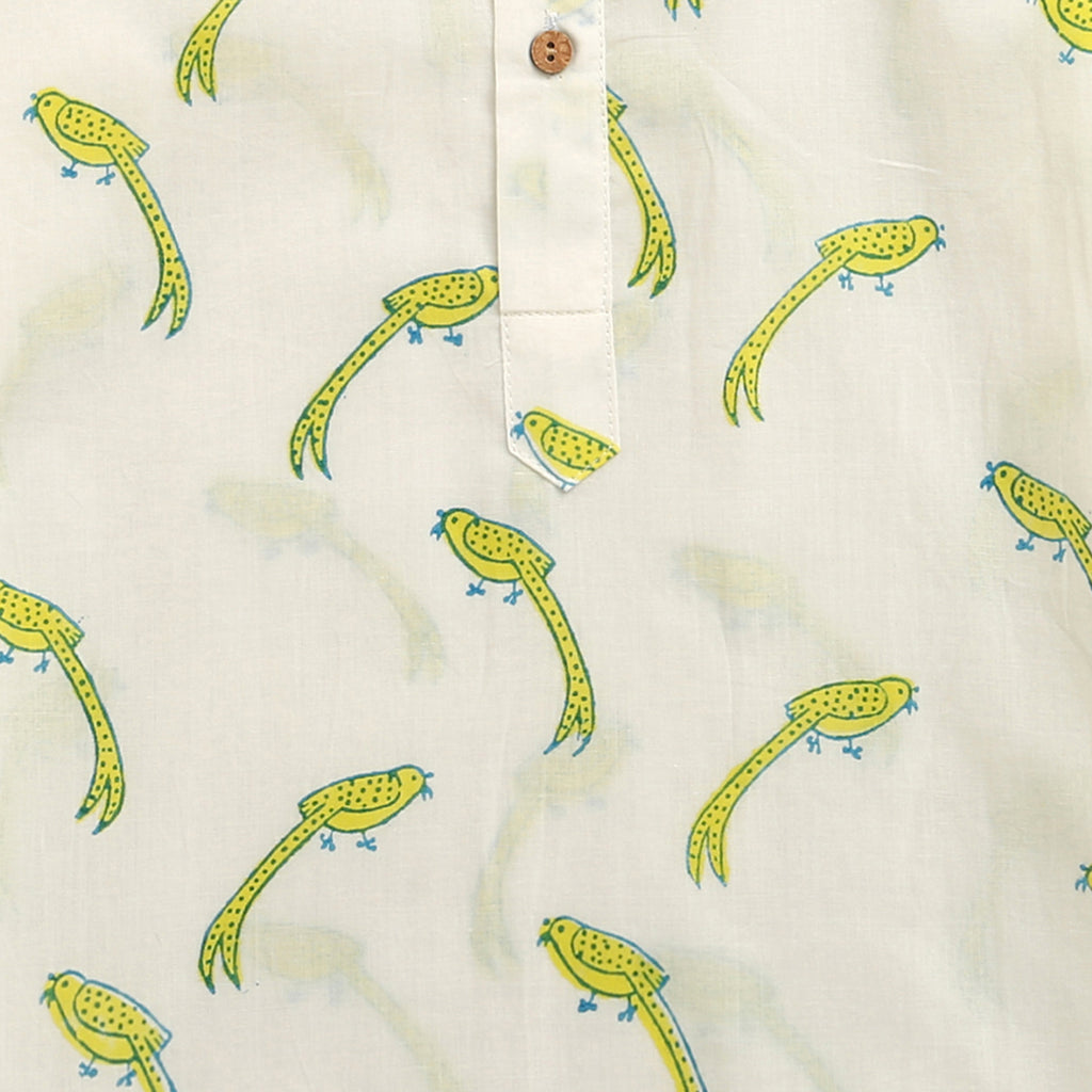 ‘ A Miscief of Magpies’ Kurta Pyjama Set
