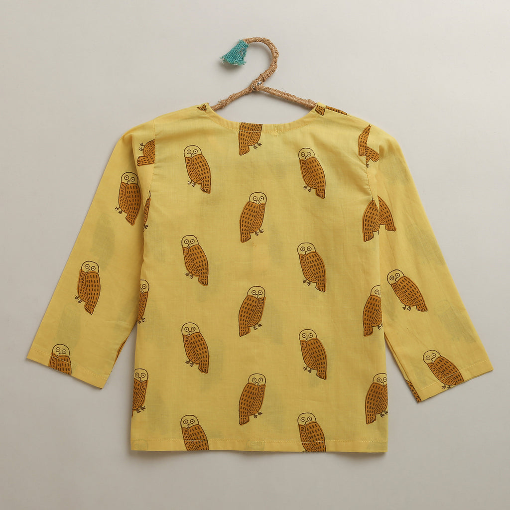 ‘ A Parliament of Owls ’ Kurta Pyjama Set