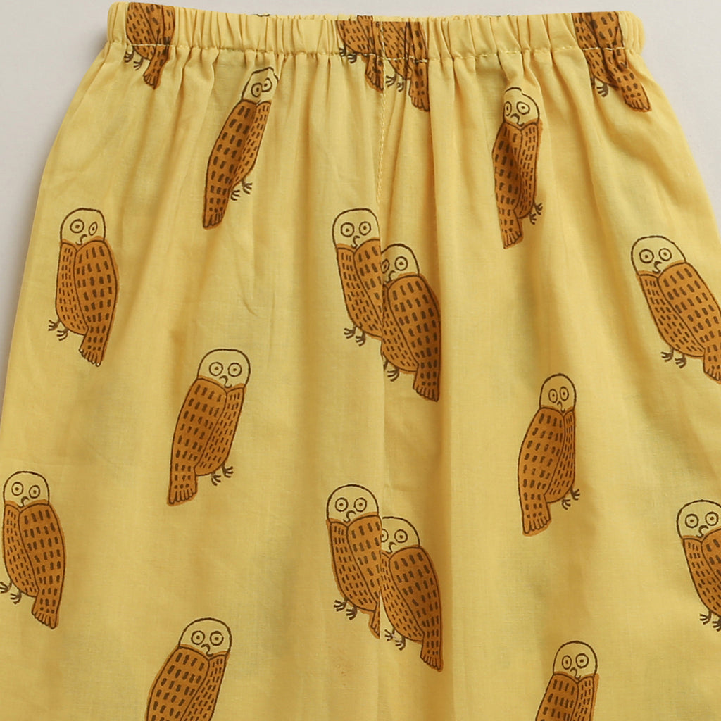 ‘ A Parliament of Owls ’ Kurta Pyjama Set