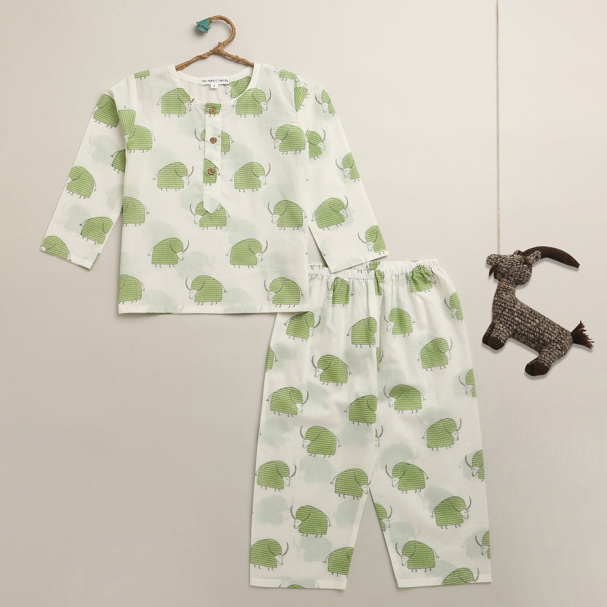‘ A Cabinet of Yaks’ Kurta Pyjama Set