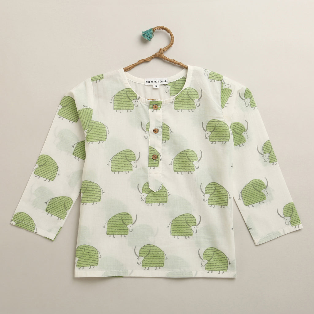 ‘ A Cabinet of Yaks’ Kurta Pyjama Set
