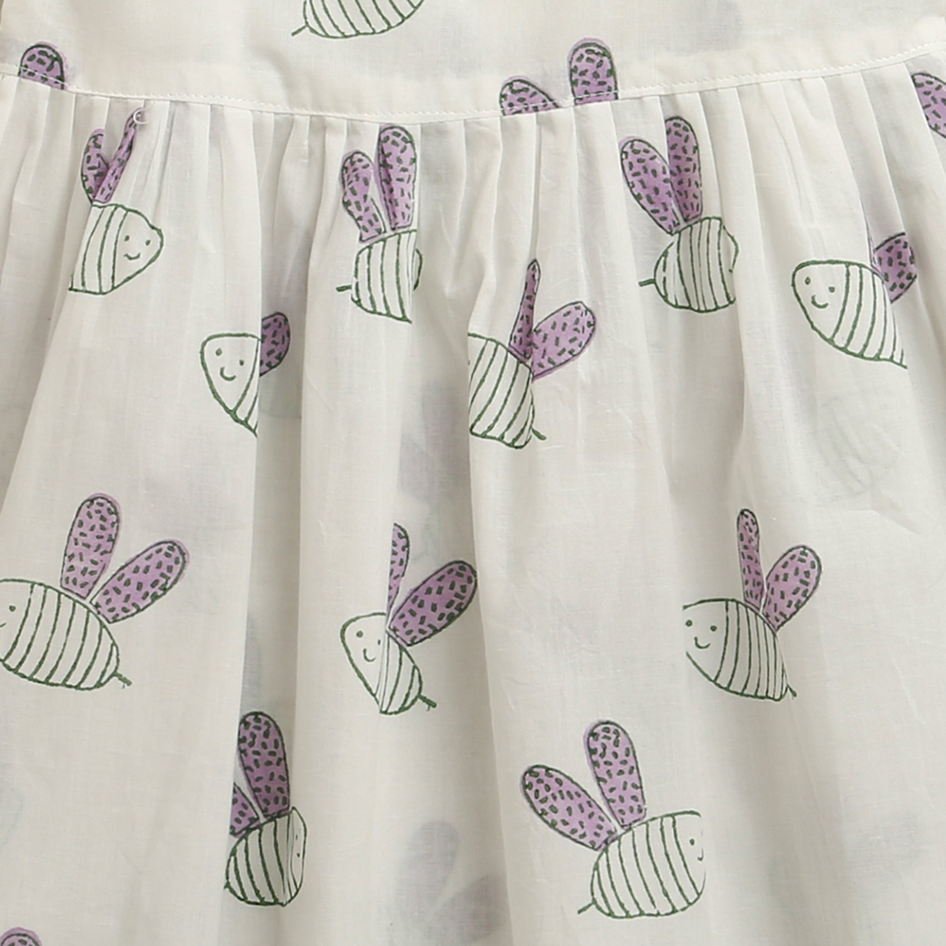 'A Swarm of Bees' String Dress in Mauve
