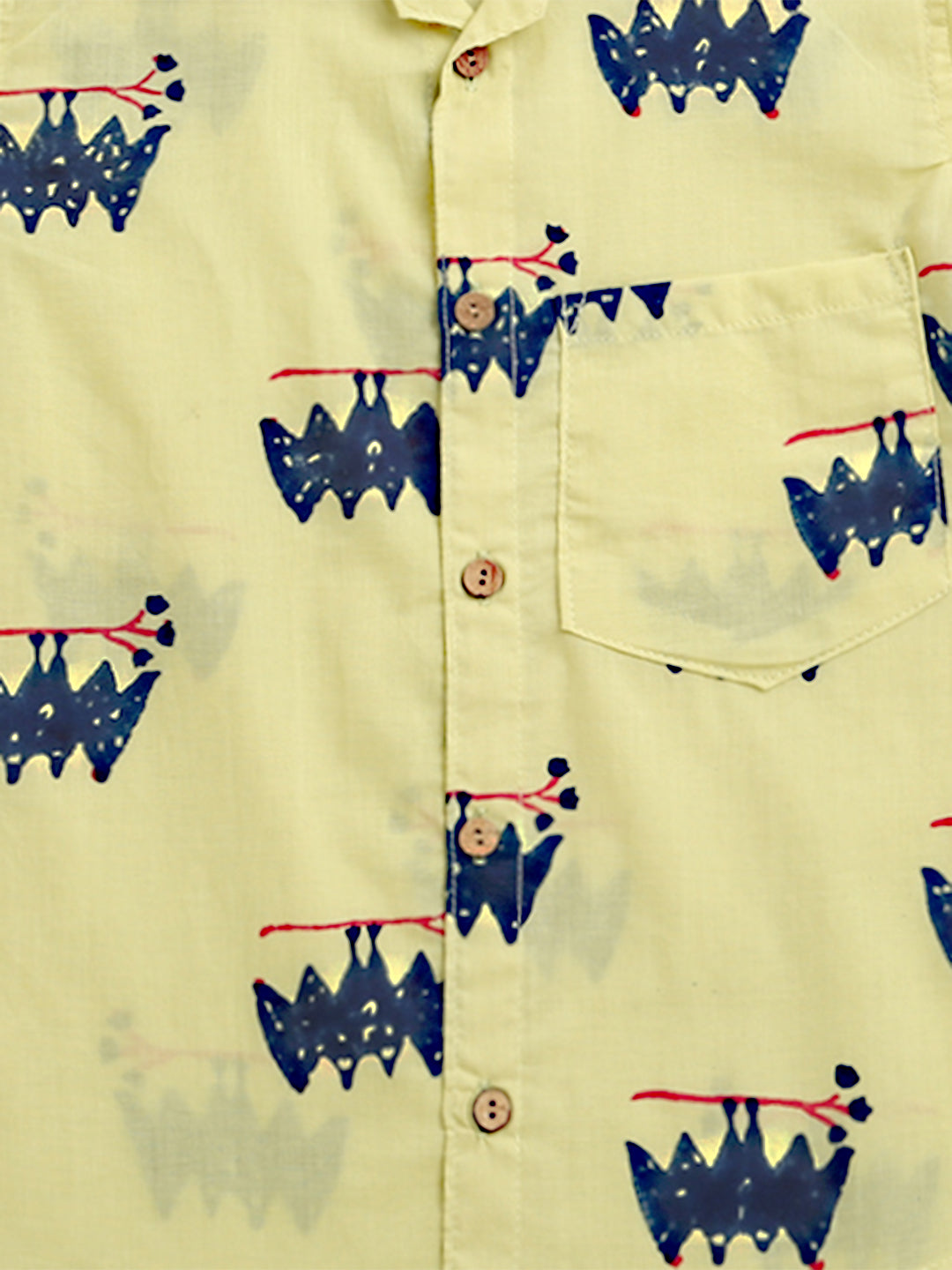 ‘A Colony of Bats’ Handblocked Shirt