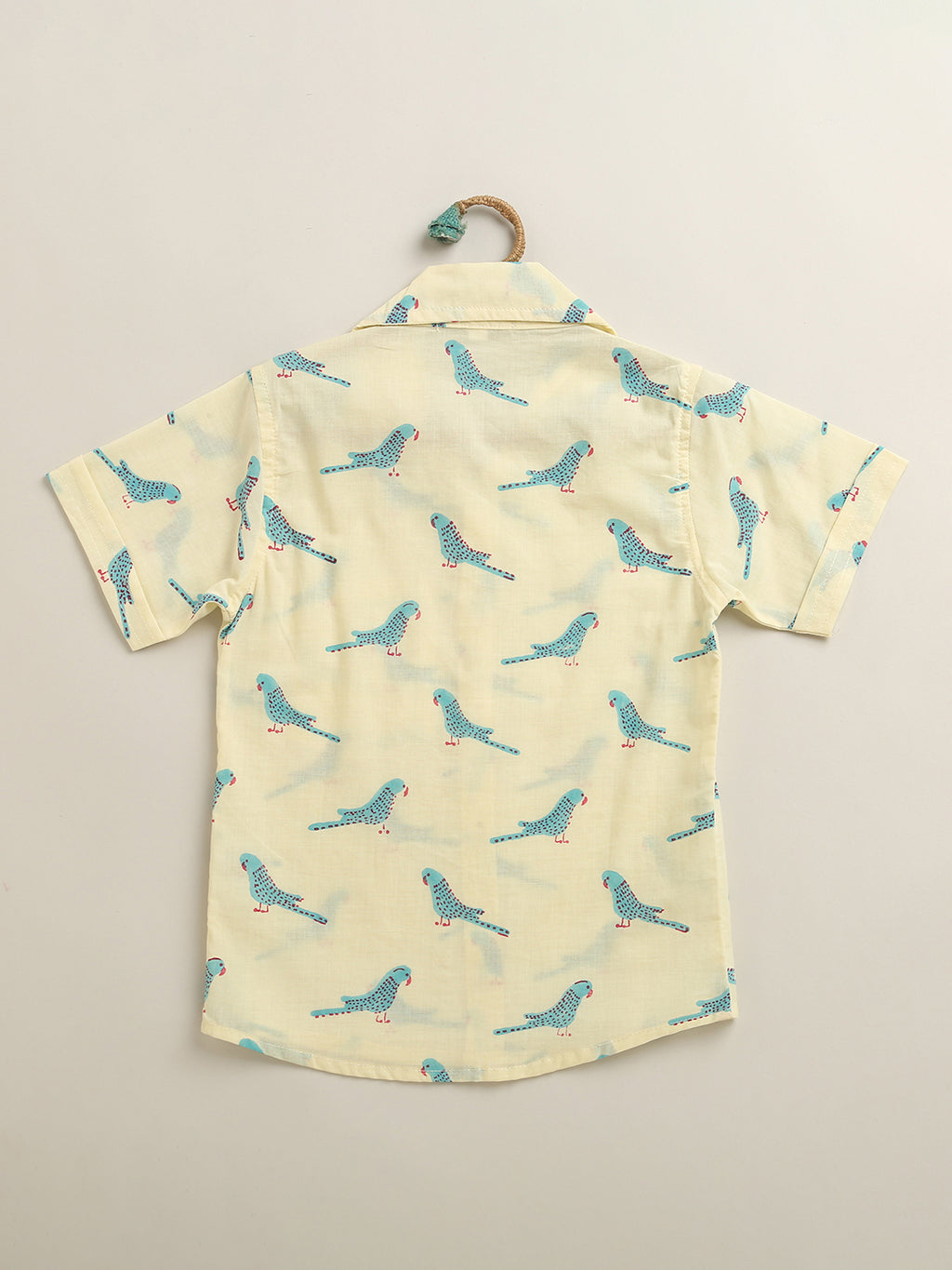 ‘A Cluster of Parakeets’ Handblocked Shirt