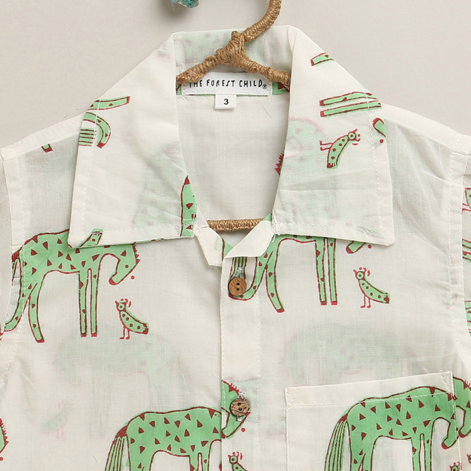 ‘A Herd of Horses’ Handblocked Shirt